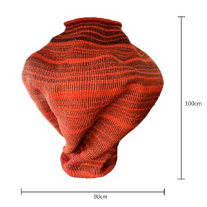 Tall Deco Wavy Pot 01